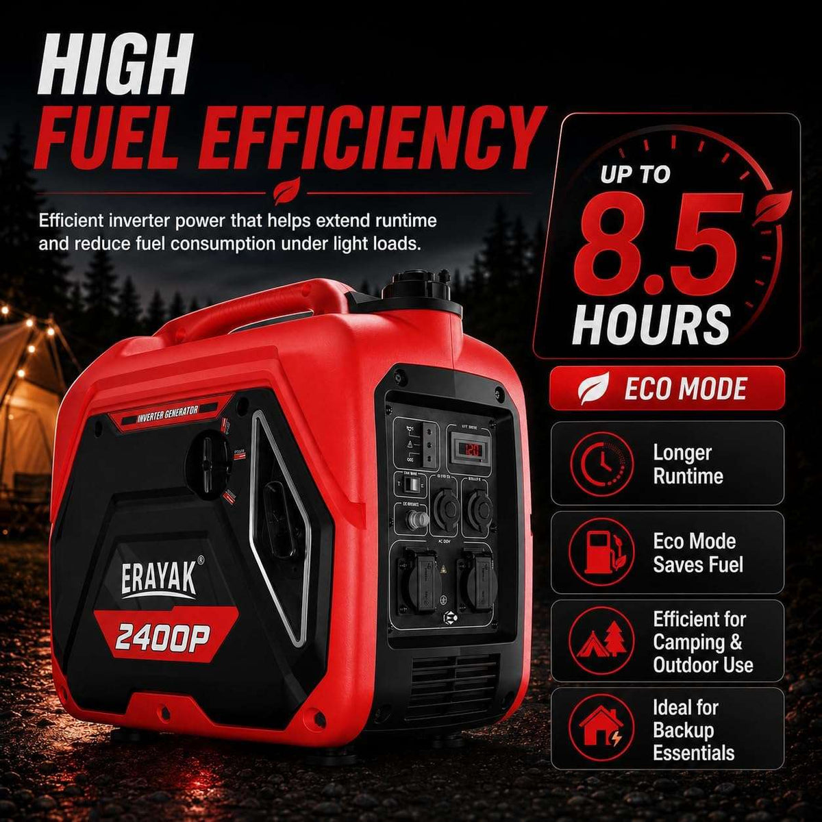 2400W Portable Inverter Generator