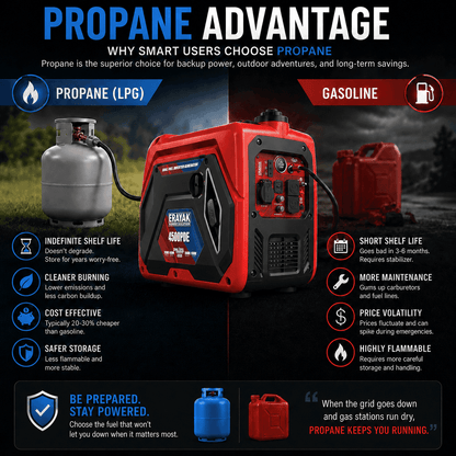 4500W Dual-Fuel Electric-Start Portable Inverter Generator