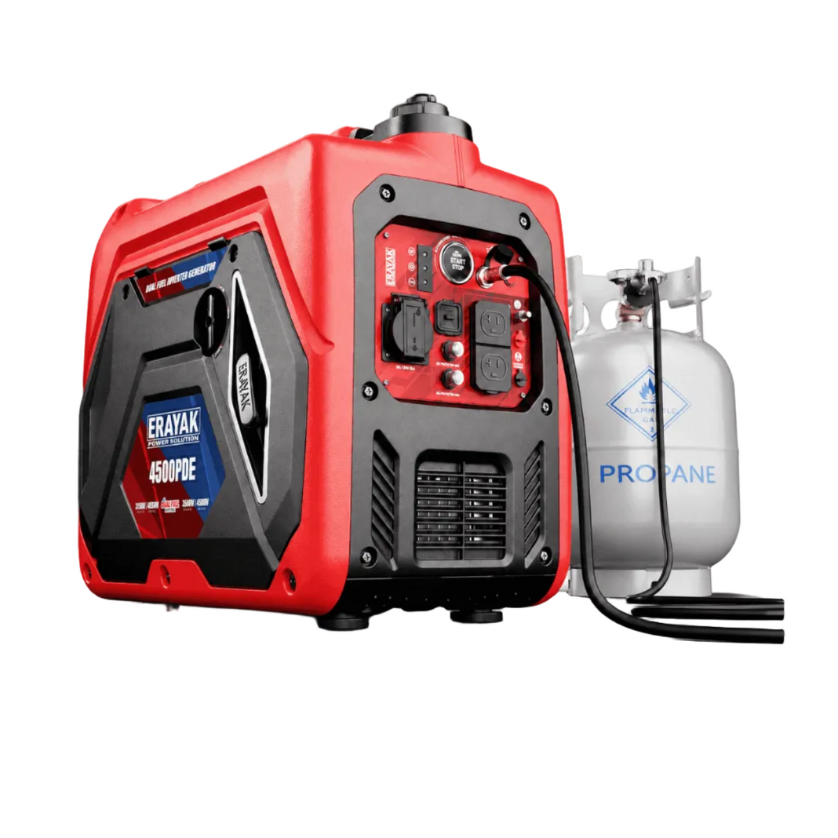 4500W Dual-Fuel Electric-Start Portable Inverter Generator