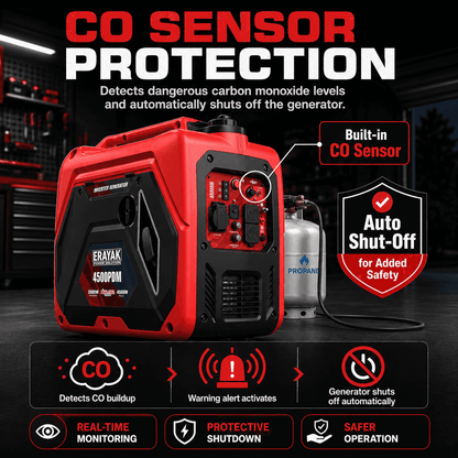 4500W Dual-Fuel Quiet Portable Inverter Generator