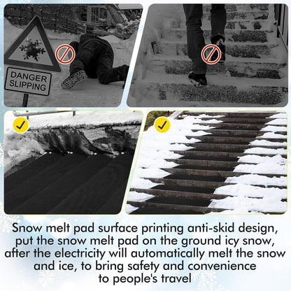 3 Pcs Snow Melting Mat for Stair, 10" X 35"