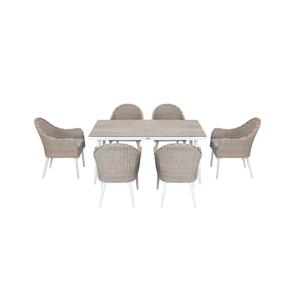 Allux 7-Piece Wicker Dining Set