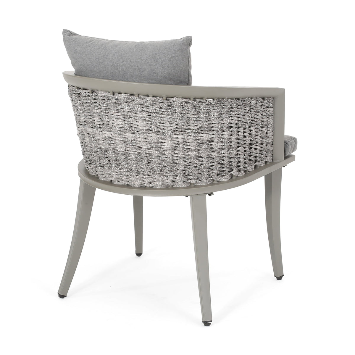 Pebble Chair Set with Waterproof Fabric - Grey