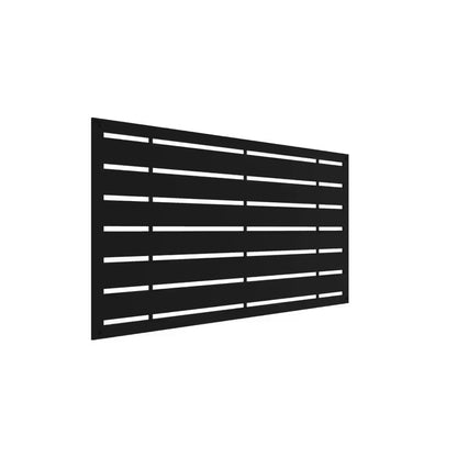 2 Ft. X 4 Ft. Boardwalk Black Polypropylene Decorative Screen Panel