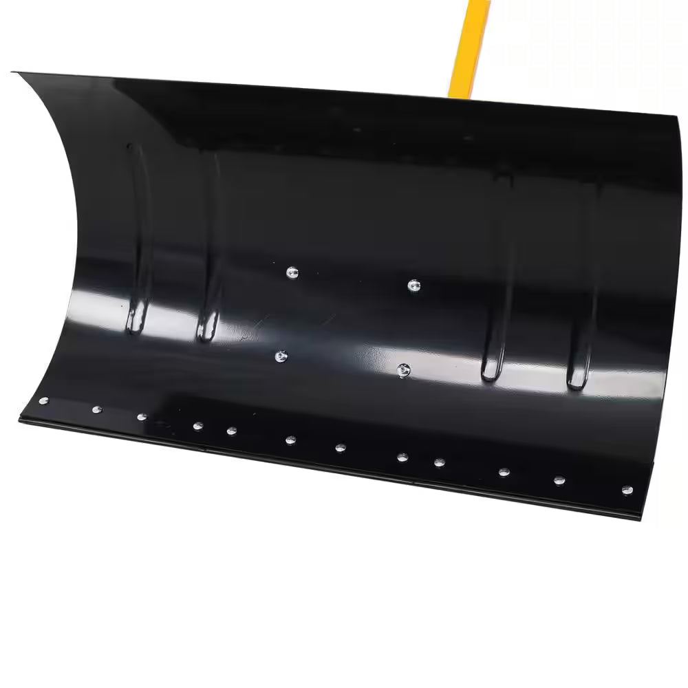 15 In. Steel Angle-Adjustable Handle Steel Heavy-Duty Snow Shovel Rolling Pusher with 29 In. Blade, 10 In. Wheels