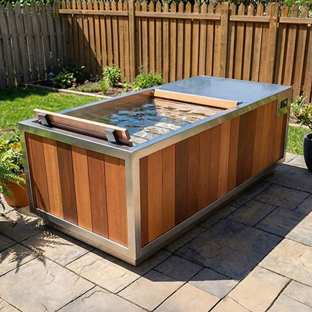 FINNMARK SoulCold™ 1‑Person Cold & Hot Plunge – Stainless Steel Tub with Chiller & Heater
