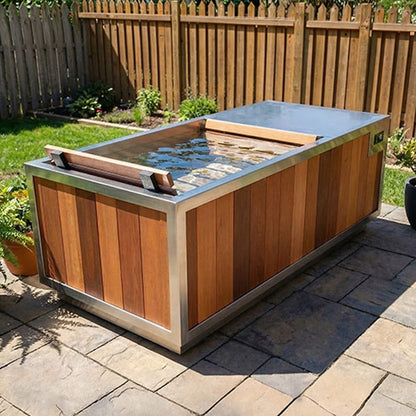FINNMARK SoulCold™ 1‑Person Cold & Hot Plunge – Stainless Steel Tub with Chiller & Heater