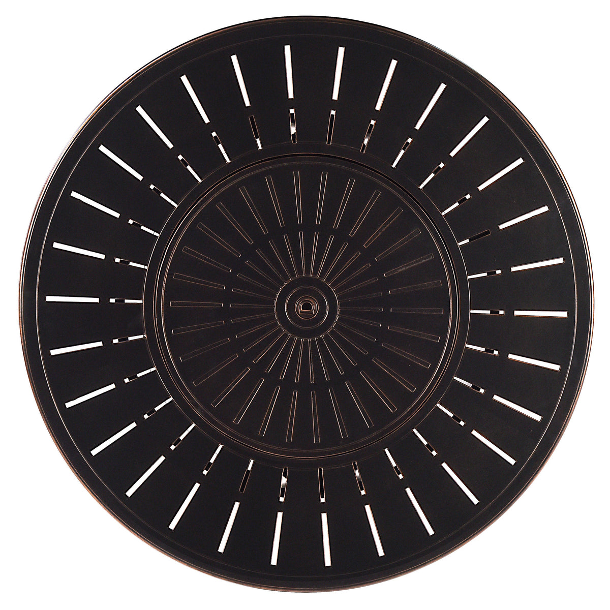 Black Aluminum Fire Table Set with Two Loveseats and Two Club Chairs