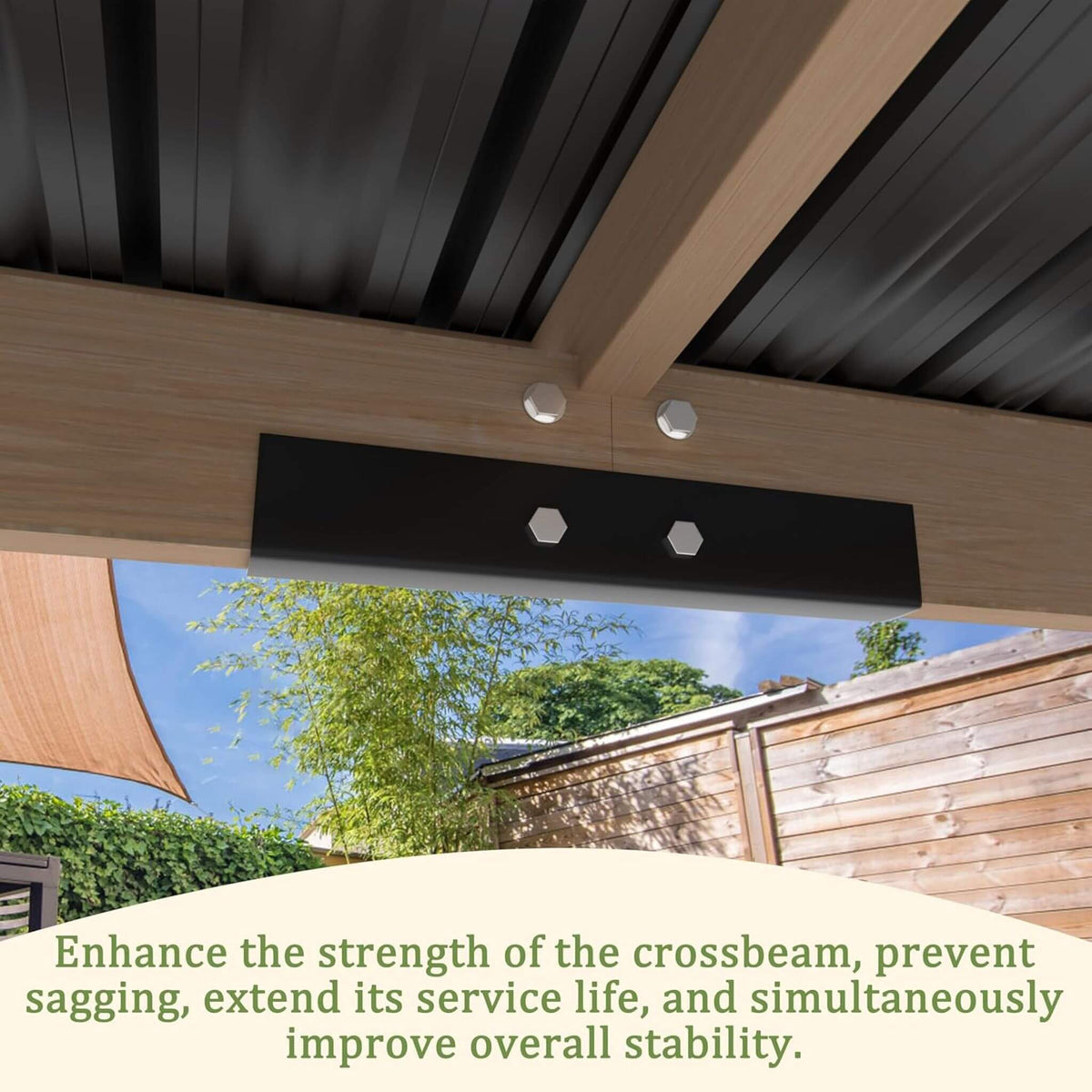 Heavy-Duty Premium Wooden Gazebo With Sloped Metal Roof -Multiple Sizes