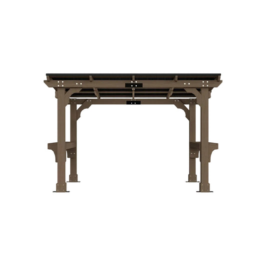 Heavy-Duty Premium Wooden Gazebo With Sloped Metal Roof -Multiple Sizes