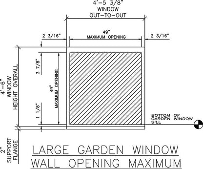 Janco Garden Greenhouse Window – Aluminum Frame Low-E Tempered Glass