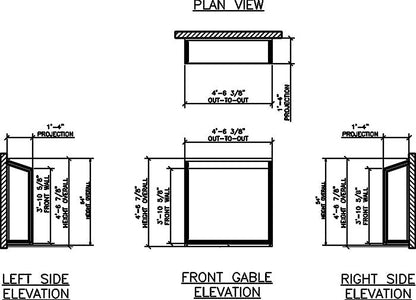 Janco Garden Greenhouse Window – Aluminum Frame Low-E Tempered Glass