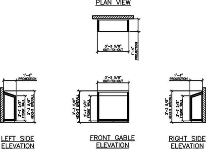 Janco Garden Greenhouse Window – Aluminum Frame Low-E Tempered Glass