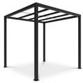 8 Ft. X 8 Ft. Matte Black Aluminum Pergola