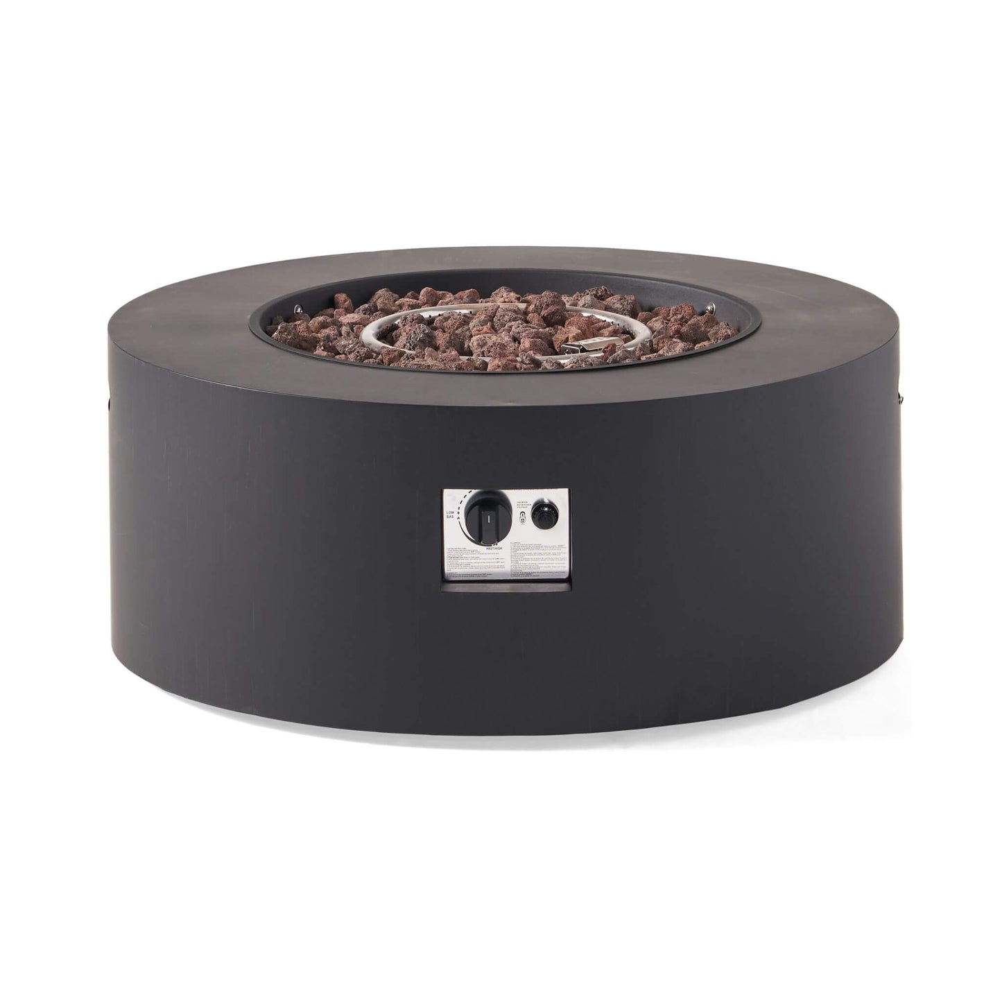 Alora Modern 32-Inch 40K BTU Round Iron Propane Fire Pit
