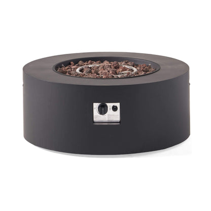 Alora Modern 32-Inch 40K BTU Round Iron Propane Fire Pit