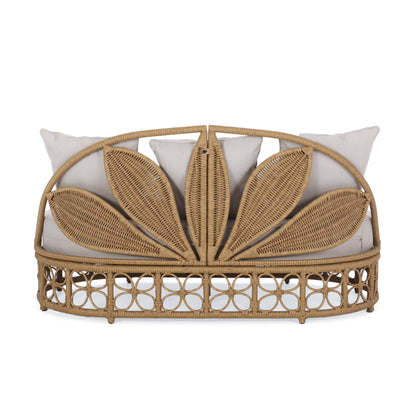 Patio Furniture Outdoor Daybed with Wicker Rattan