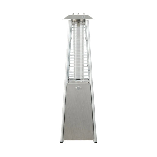 42,000 BTU Pyramid Patio Heater with Glass Flame Tube & 360° Heat Distribution