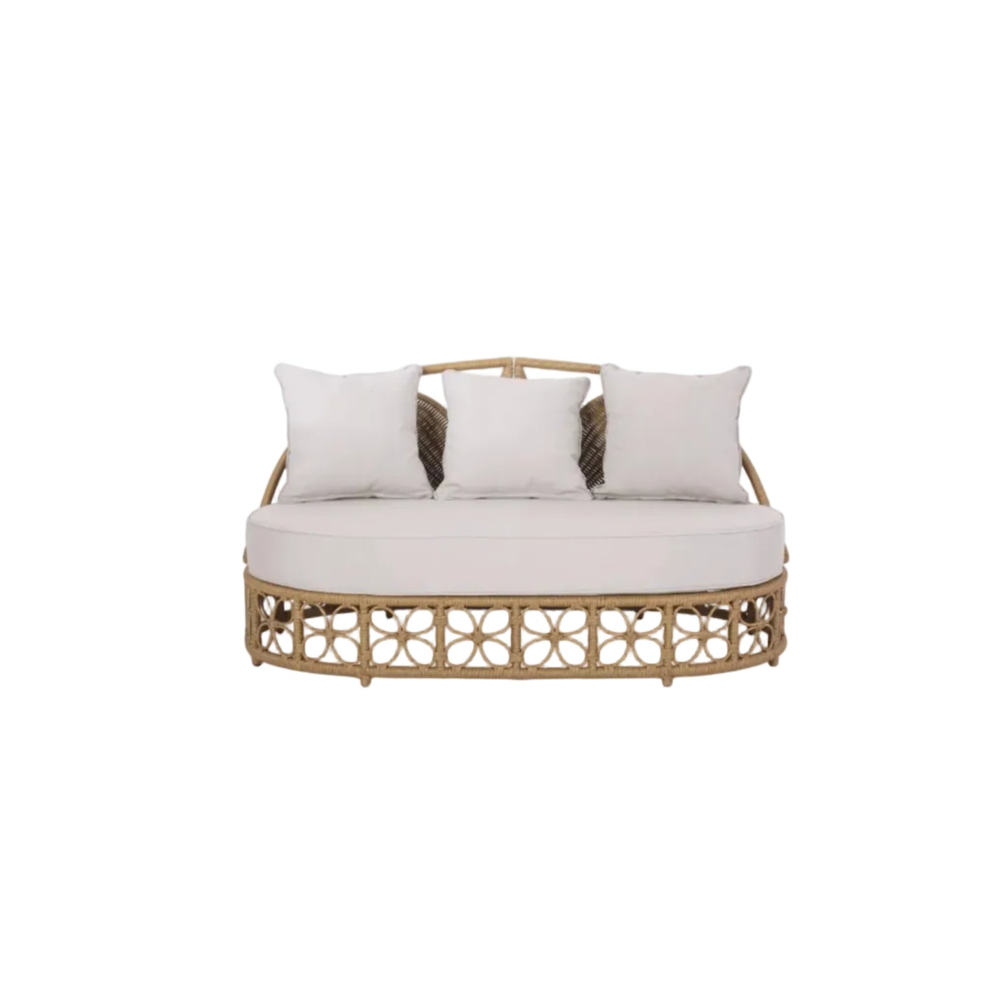 Patio Furniture Outdoor Daybed with Wicker Rattan