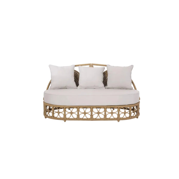 Patio Furniture Outdoor Daybed with Wicker Rattan