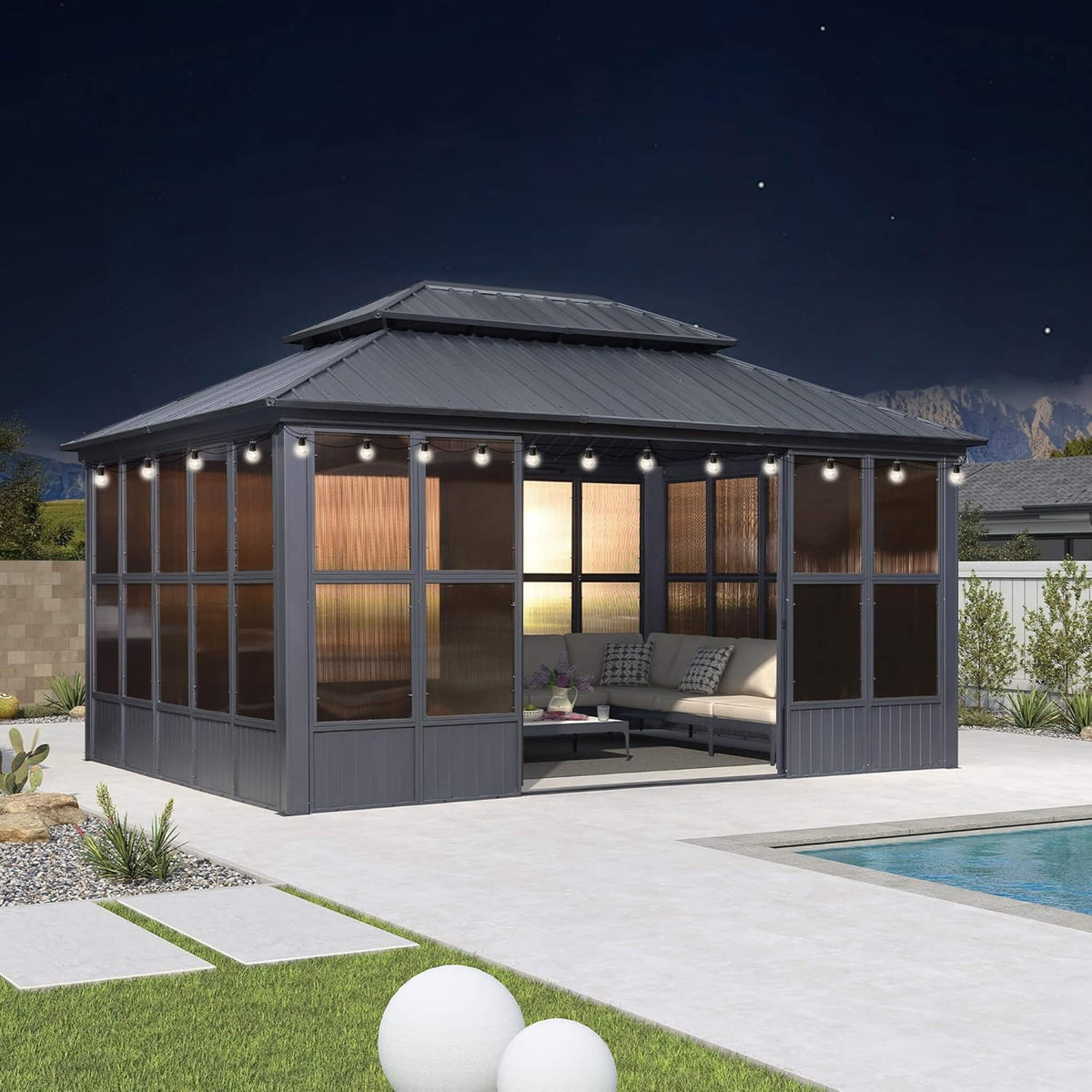 Vista Outdoor Hardtop Aluminum Solarium