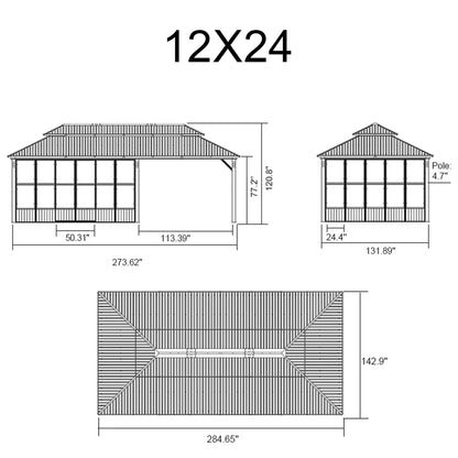 Vista Outdoor Hardtop Aluminum Solarium