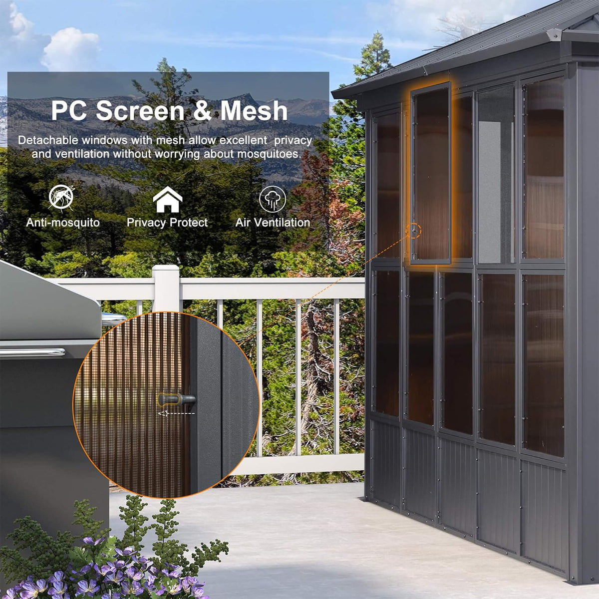 Vista Outdoor Hardtop Aluminum Solarium