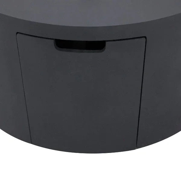 Elementi Pacaya 43" Round GFRC Outdoor Fire Table – OFG311 (45,000 BTU)