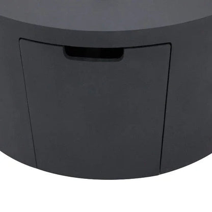 Elementi Pacaya 43" Round GFRC Outdoor Fire Table – OFG311 (45,000 BTU)
