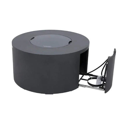 Elementi Pacaya 43" Round GFRC Outdoor Fire Table – OFG311 (45,000 BTU)