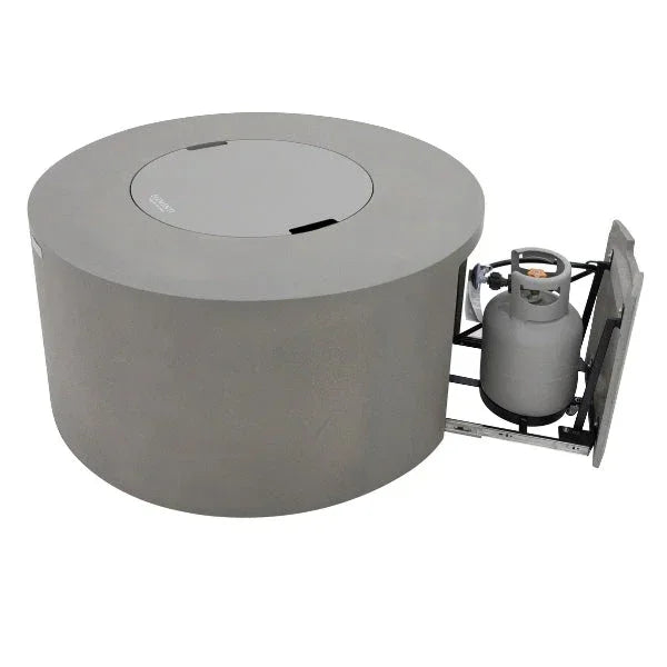 Elementi Pacaya 43" Round GFRC Outdoor Fire Table – OFG311 (45,000 BTU)