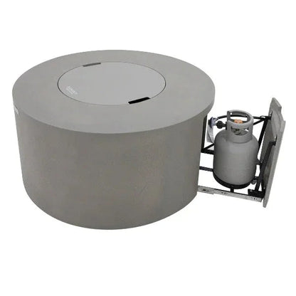 Elementi Pacaya 43" Round GFRC Outdoor Fire Table – OFG311 (45,000 BTU)