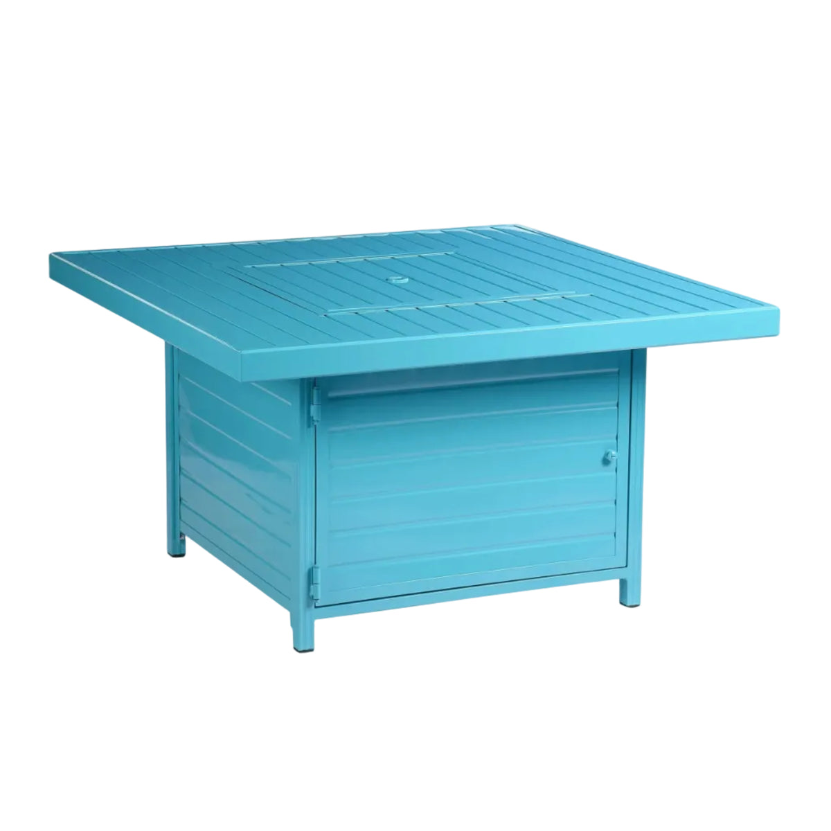 Aluminum 42-in Square Propane Fire Table with Beads, Covers and Lid