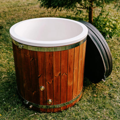 1‑Person Cold Plunge Tub - Scandinavian ThermoWood® & Fiberglass