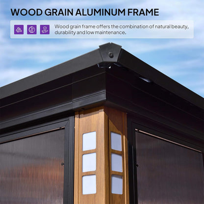 Outdoor Patio Solarium Sunroom – All‑Weather Aluminum Enclosed Garden Room with Sliding Doors