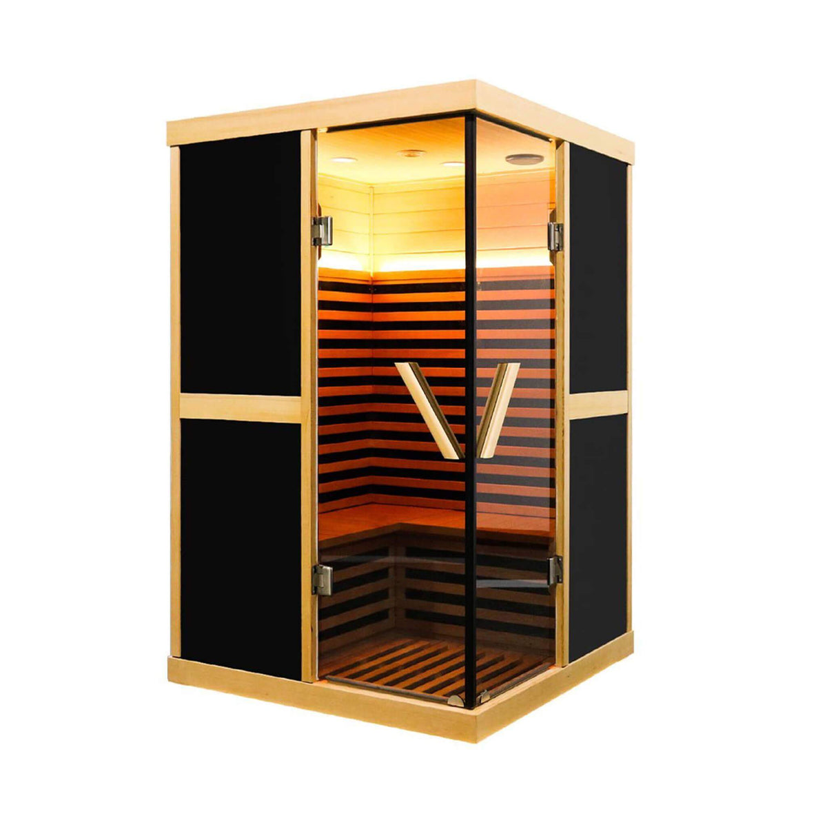 2‑Person V‑Shaped FAR Infrared Sauna Room