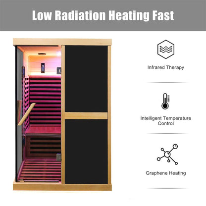 2‑Person V‑Shaped FAR Infrared Sauna Room