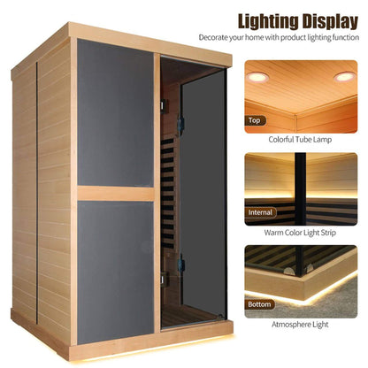 2‑Person V‑Shaped FAR Infrared Sauna Room