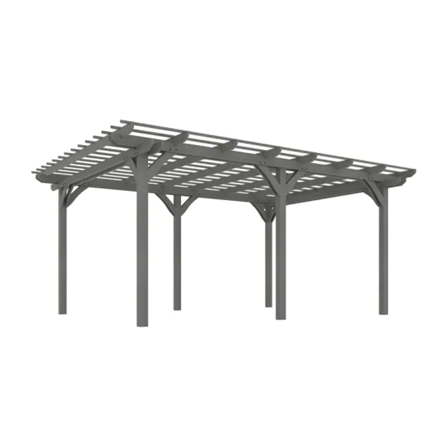 09X12FT Alora Premium Outdoor Wooden Grape Trellis Pergola
