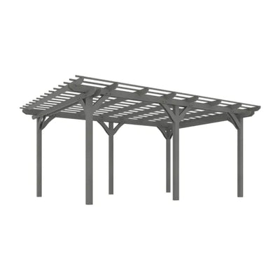 09X12FT Alora Premium Outdoor Wooden Grape Trellis Pergola