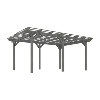 09X12FT Alora Premium Outdoor Wooden Grape Trellis Pergola
