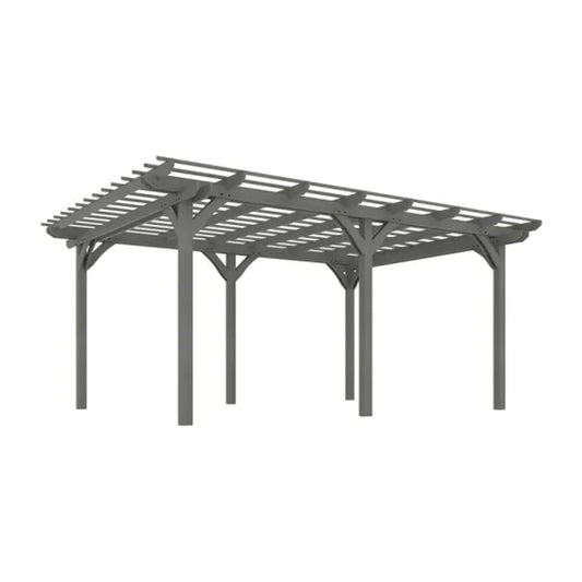 09X12FT Alora Premium Outdoor Wooden Grape Trellis Pergola
