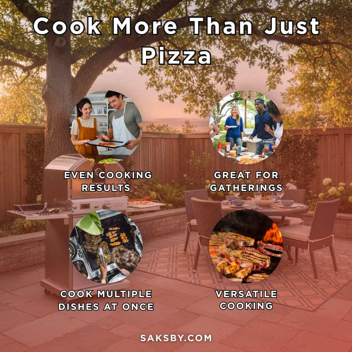 Summerset 60" Freestanding Outdoor Gas Pizza Oven