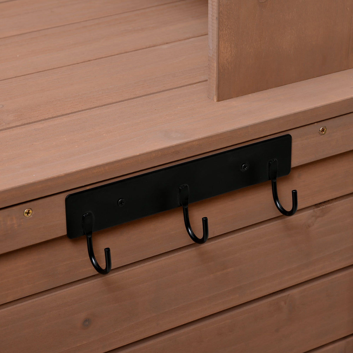 65.7" Solid Fir Wood Outdoor Potting Bench with Hutch – Garden Workstation with 6 Drawers, 2 Cabinets & Adjustable Shelves