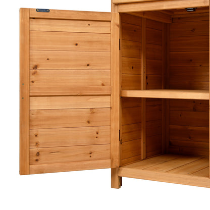 65.7" Wooden Garden Potting Bench with Hutch – 6 Drawers, 2 Storage Cabinets & Adjustable Shelves