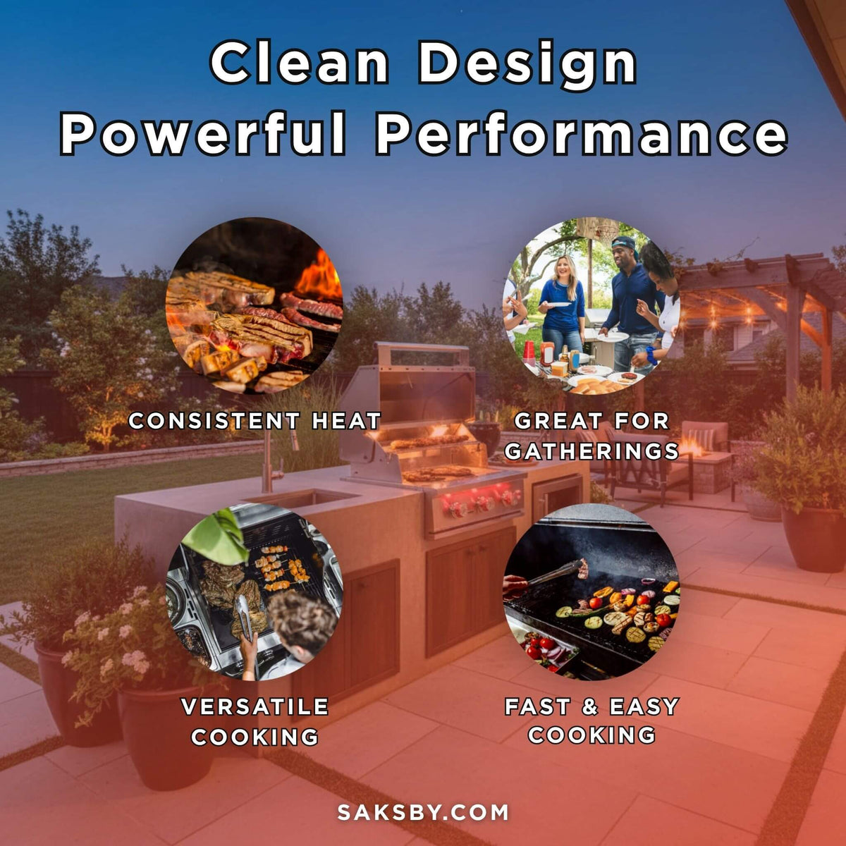 TrueFlame Luxury Built-In Gas Stainless Steel Grills